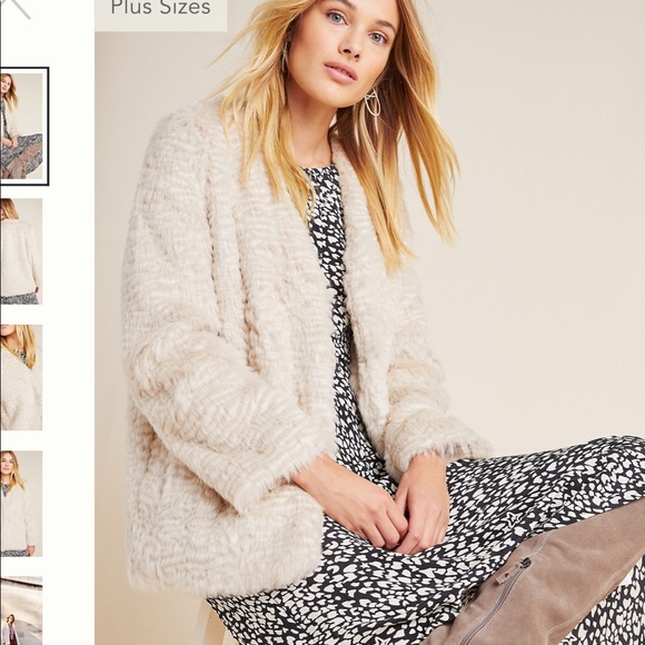 anthropologie fuzzy jacket